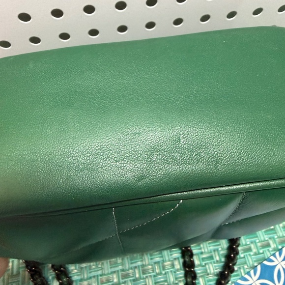 COACH Quilted Pillow Madison 18 Shoulder Bag CA086 Dark Pine/Gunmetal - Picture 13 of 13